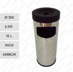 GESSERIT B 250 Inox Mirror 15 liter Hamutartós hulladékgyűjtő