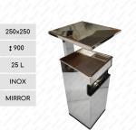 GESSERIT C 250 Inox Mirror Roof 25 liter Hamutartós hulladékgyűjtő